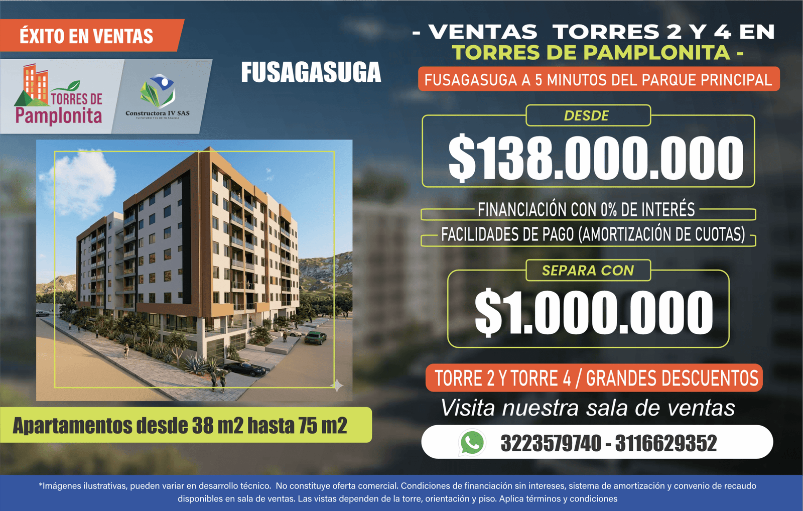 Proyecto inmobiliario torres de pamplonita