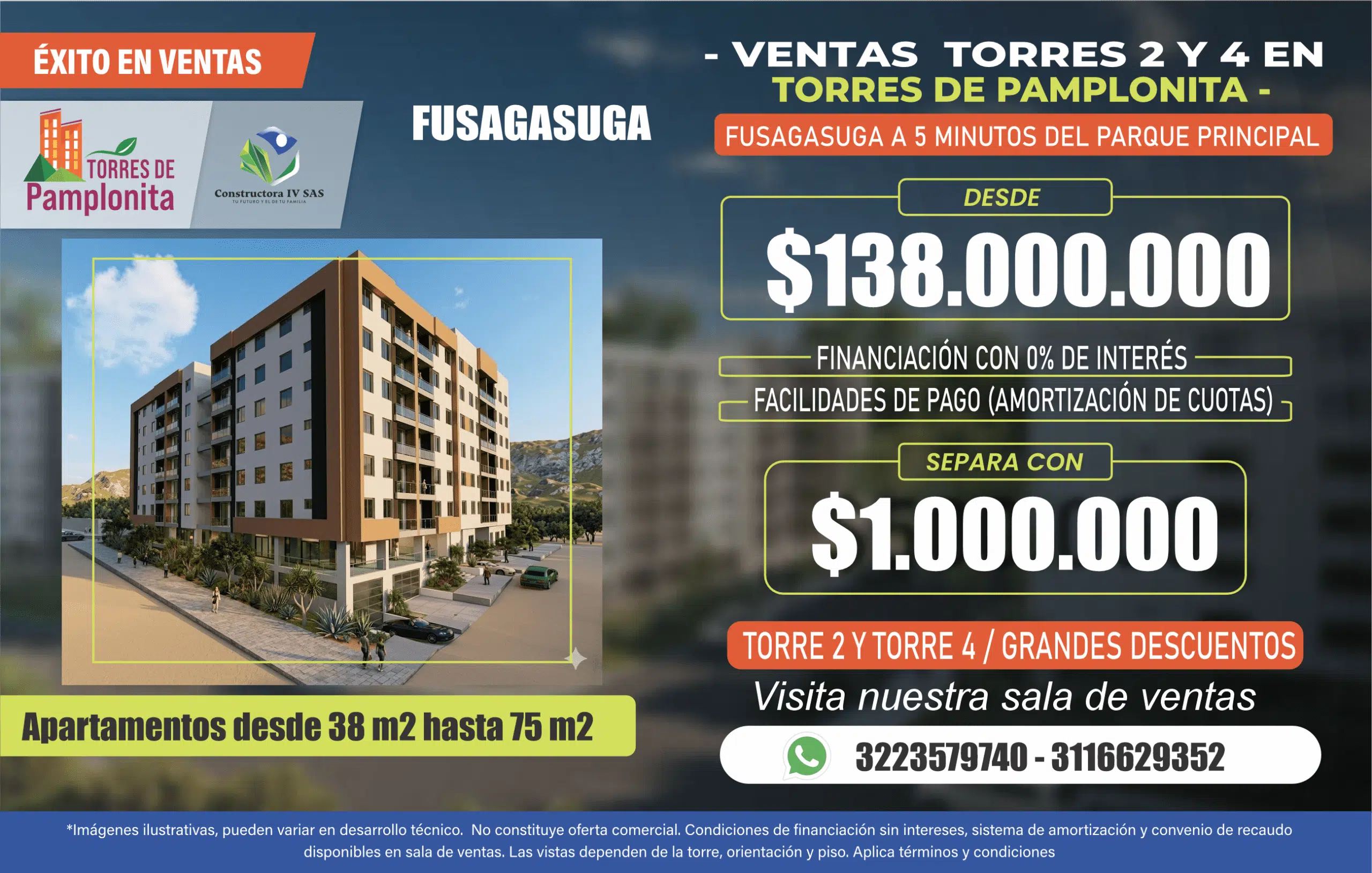 Proyecto inmobiliario torres de pamplonita